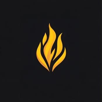 Cool Yellow Fire Flame Burn Burning Icon Logo