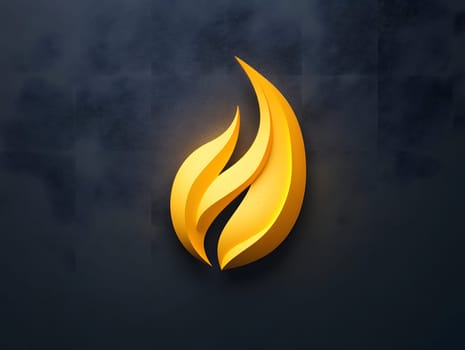 Cool Yellow Fire Flame Burn Burning Icon Logo