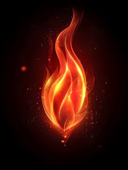 Red / Orange Fire Heat Flame Burn Burning Logo Symbol