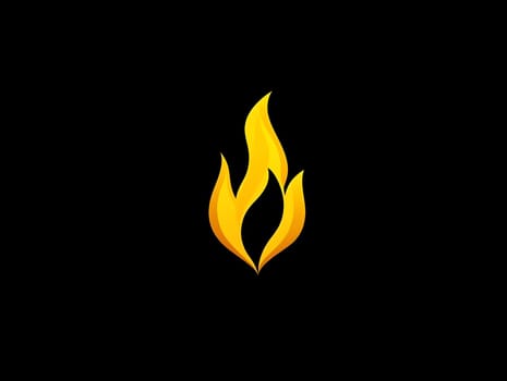 Cool Yellow Fire Flame Burn Burning Icon Logo