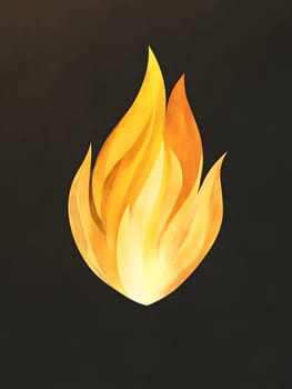 Cool Yellow Fire Flame Burn Burning Icon Logo