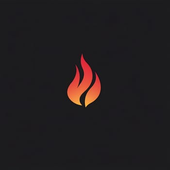 Red / Orange Fire Heat Flame Burn Burning Logo Symbol