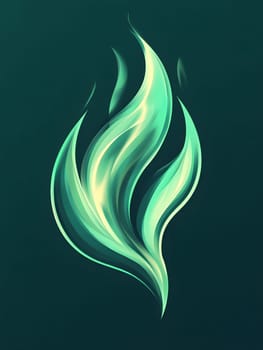 Green Fire Energy Flame Burn Burning Logo Symbol