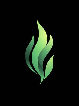 Green Fire Energy Flame Burn Burning Logo Symbol