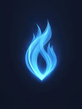 Blue Fire Flame Hot Heat Burn Burning Icon Logo Symbol