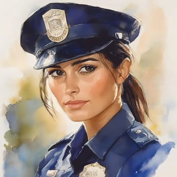 Cool Police Officer Woman Policewoman female Authority
