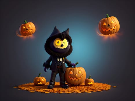 Funny abstract design for Halloween