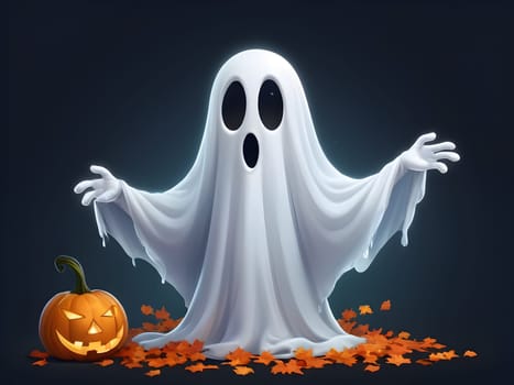 Funny and cute Halloween ghost