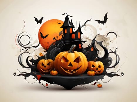 Funny abstract design for Halloween