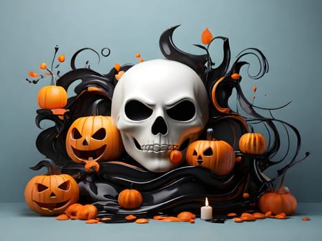 Funny abstract design for Halloween