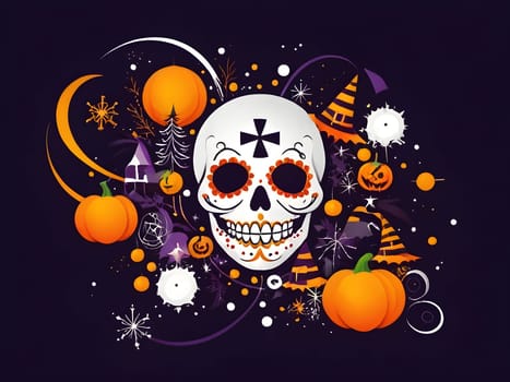 Funny abstract design for Halloween