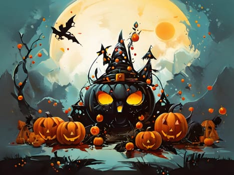 Funny abstract design for Halloween