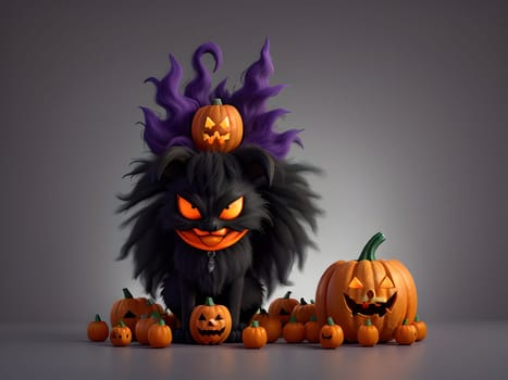 Funny abstract design for Halloween