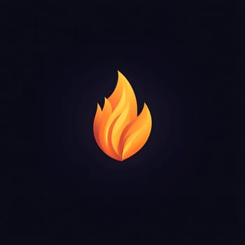 Red / Orange Fire Heat Flame Burn Burning Logo Symbol