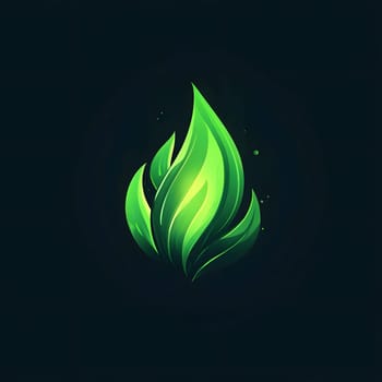 Green Fire Energy Flame Burn Burning Logo Symbol