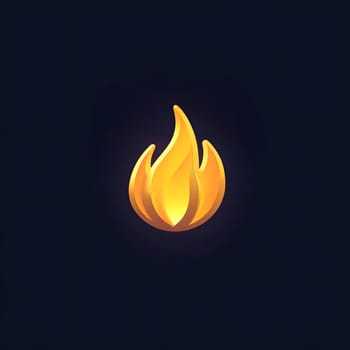 Cool Yellow Fire Flame Burn Burning Icon Logo