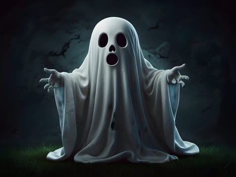 Funny and cute Halloween ghost