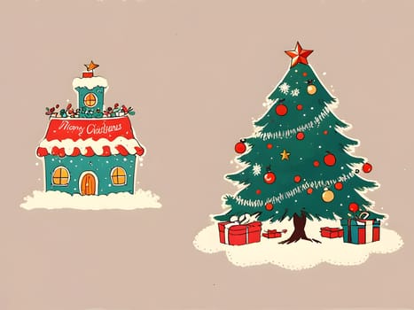 Vintage retro design for Christmas