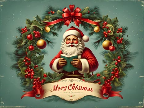 Vintage retro design for Christmas