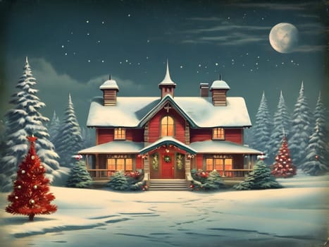 Vintage retro design for Christmas
