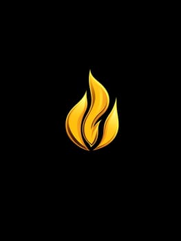 Cool Yellow Fire Flame Burn Burning Icon Logo