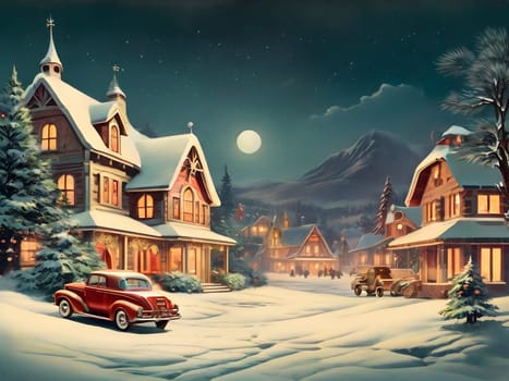 Vintage retro design for Christmas