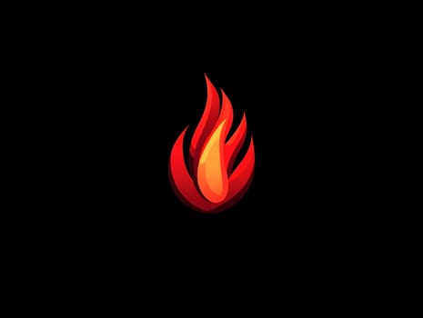 Red / Orange Fire Heat Flame Burn Burning Logo Symbol