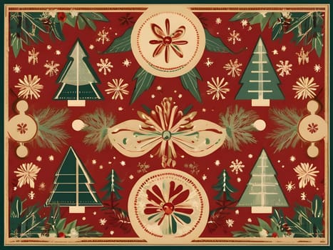 Vintage retro design for Christmas