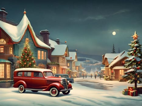 Vintage retro design for Christmas