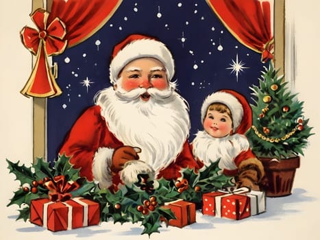 Vintage retro design for Christmas