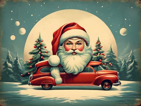 Vintage retro design for Christmas