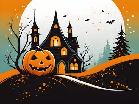 Funny abstract design for Halloween