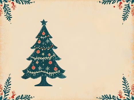 Vintage retro design for Christmas