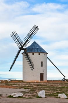 Old Spanish windmill, Campo de Criptana, Castilla la Mancha province, Spain