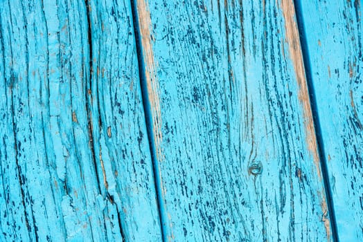 Old wooden planks surface background. blue texture