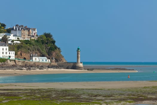 Ebb Landscape in Western Brittany. Horizontal shot