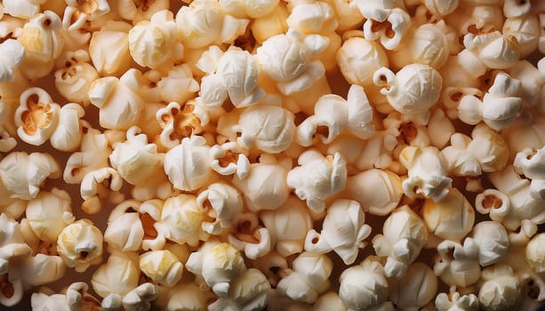 pop corn maize full frame background, AI generated image