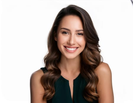 portrait of pretty young woman, AI generated image