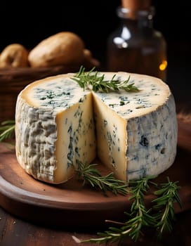 british stilton cheese food, AI generated image