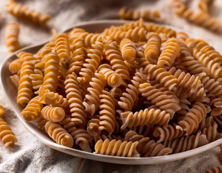 whole grain pasta food, AI generated image