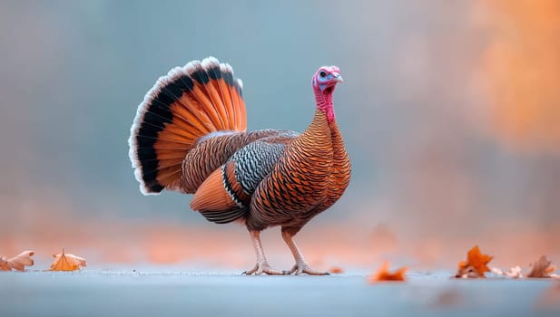 Wild Turkey in Autumn, A Symbol of Thanksgiving