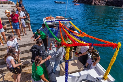 Berlenga island, Portugal: June 22, 2024: Festival in Honor of Saint John the Baptist, in Berlenga island, Peniche. Portugal