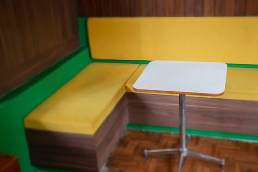 Beautiful coffee shop or cafe restaurant interior retro decoration, stock photo