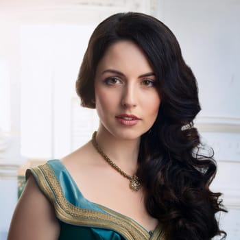 gorgeous young woman portrait, AI generated image