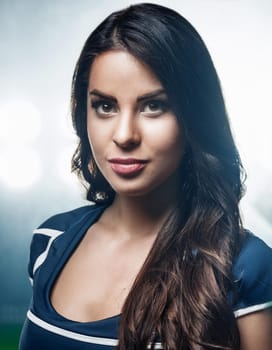 pretty young player woman, AI generated image