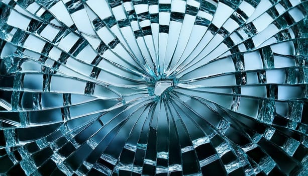 broken glass useful as a background, AI generated image