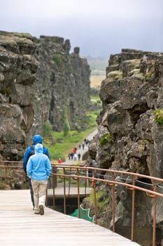 Pingvellir national park - The area is located on the Mid-Atlantic ridge, where the continents of Europe and America drift apart causing earthquakes and volcanic activity.