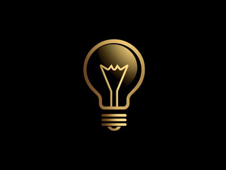 A Light bulb Electricity innovation idea Icon Logo Symbol
