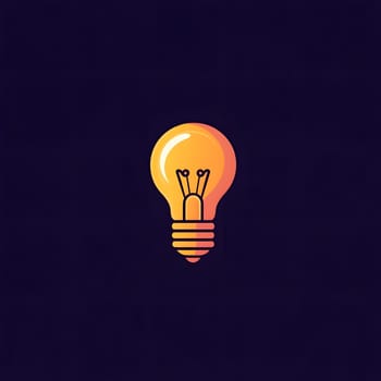 A Light bulb Electricity innovation idea Icon Logo Symbol
