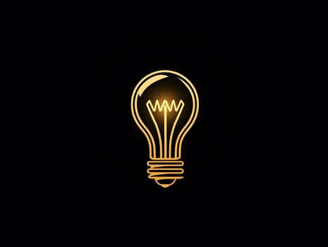 A Light bulb Electricity innovation idea Icon Logo Symbol